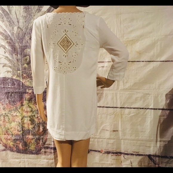 - Beautiful off White Boho Dress S-M - Picture 7 of 7